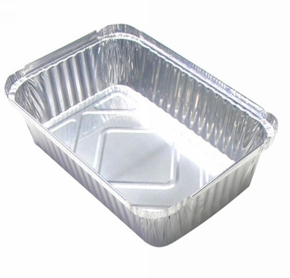 使い捨て可能な700mlアルミ ホイルの食品容器のアルミ ホイルBBQの皿