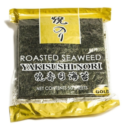 FDAの乾燥した焼かれた寿司私もは寿司を包むための海藻を焼いた