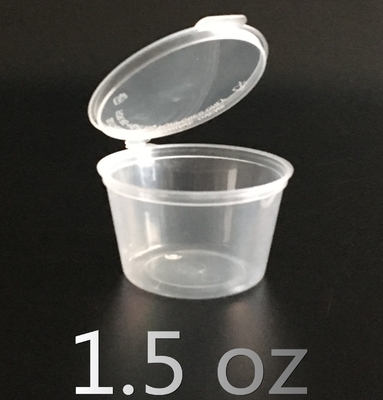 50ml 2ozのふたが付いている使い捨て可能な食品容器テーブルウェア プラスチック ソース コップ