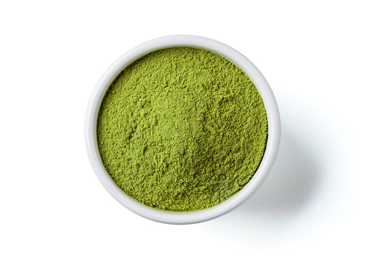 レストランのための商標100gの緑のMatchaの茶粉