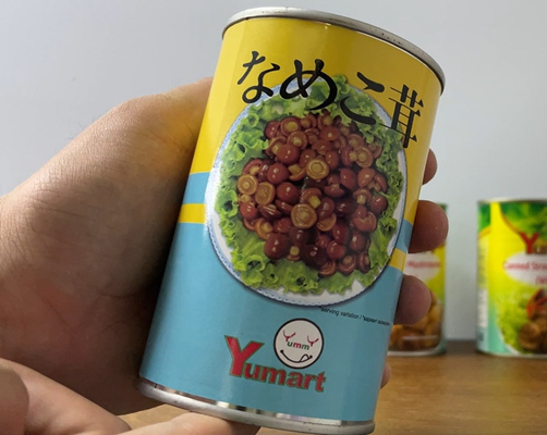 新しく自然な缶詰にされた400g Namekoのきのこのシャンピニオン