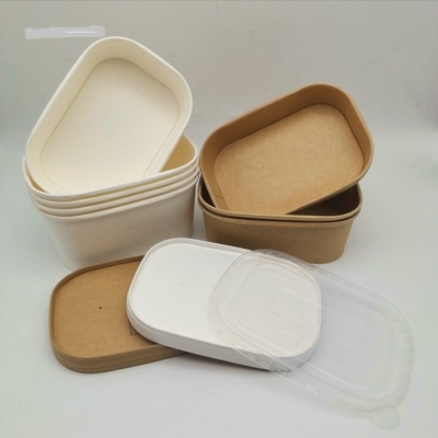 Ecoの食糧サービングは生物分解性1000mlテークアウトの食品容器に用具を使う