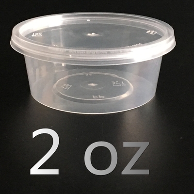 50ml 2ozのふたが付いている使い捨て可能な食品容器テーブルウェア プラスチック ソース コップ