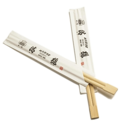 Oppの個々のペーパー パックの双生児の使い捨て可能なタケ箸