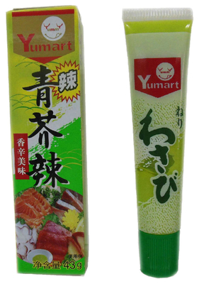 Haccpの管43gのスパイスの有機性寿司のわさびの味をつける粉