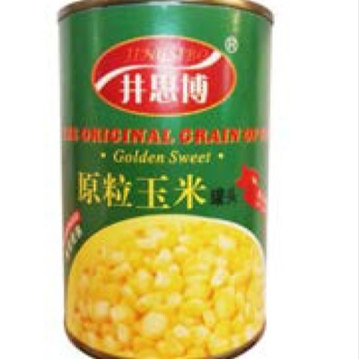 250Gはスイート コーンの甘い穀粒のトウモロコシを凍らせている野菜を缶詰にした